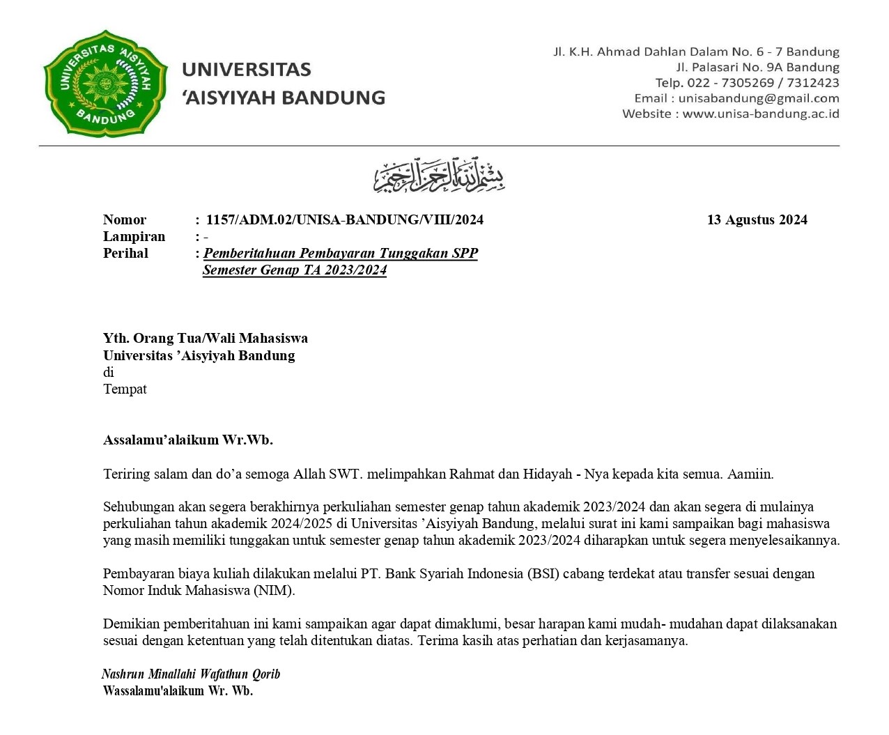 Pemberitahuan Tagihan tunggakan Semester Genap TA. 23-24_page-0001